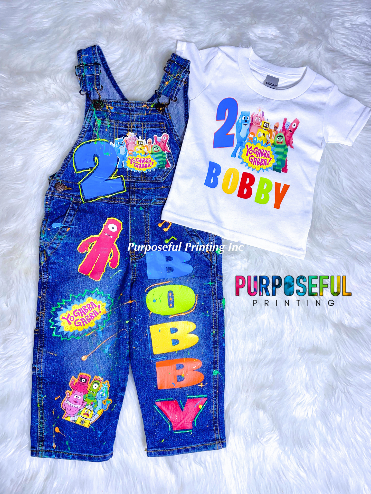 Kids Birthday Overalls
