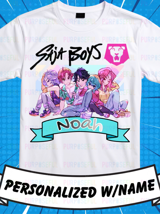 Personalized K-Pop Demon Hunters Kids T-Shirt | Saja Boys