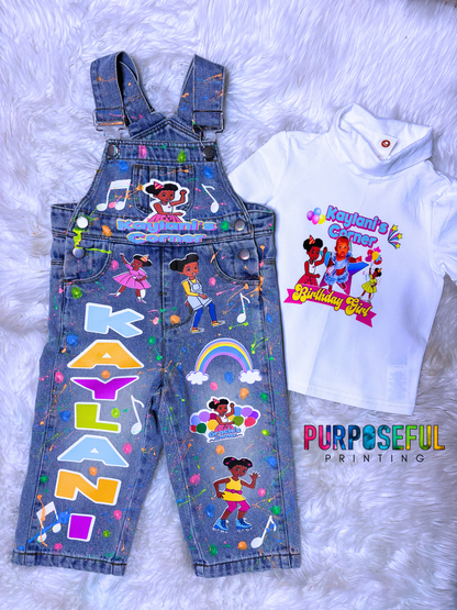 Kids Birthday Overalls